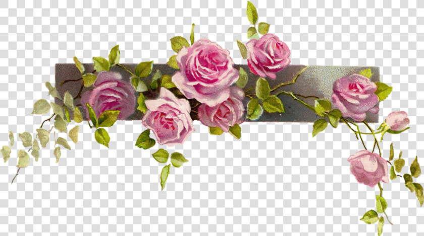 Flower Border Vintage Rose Border Clipart Clipart Kid   Flower Vintage Border Clipart  HD Png DownloadTransparent PNG
