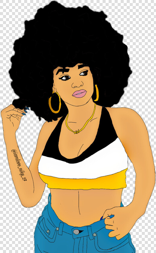  afrohair  afro  negra  cartoon  edition504  morena   Morena Con Afro Png  Transparent PngTransparent PNG