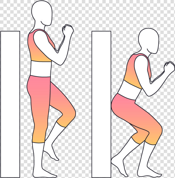 Exercise Clipart Squat Exercise   Illustration  HD Png DownloadTransparent PNG