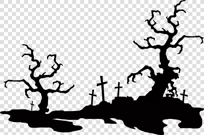 Horror Cemetery Png Download   Spooky Tree Clip Art  Transparent PngTransparent PNG