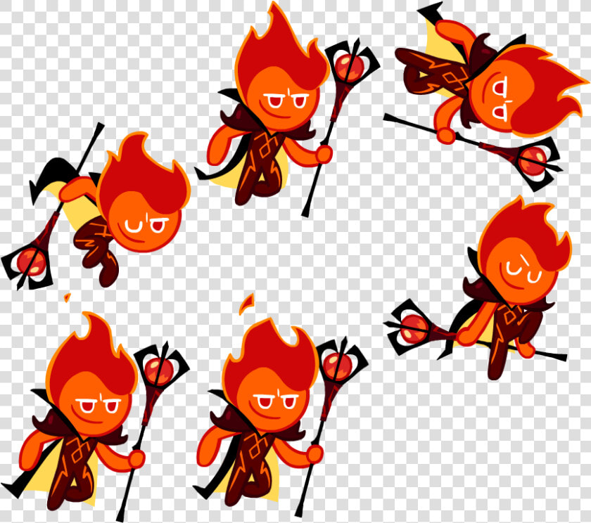 Fire Spirit Cookie   Fire Spirit Cookie Sprite Sheet  HD Png DownloadTransparent PNG