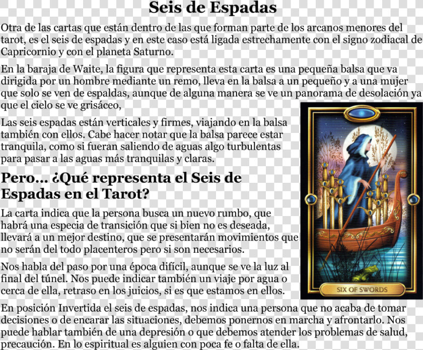 06 Seis De Espadas   Poster  HD Png DownloadTransparent PNG