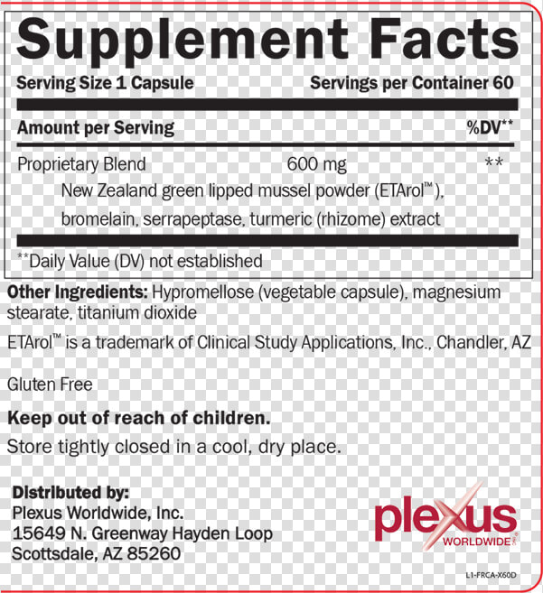 Label fastrelief   Plexus Worldwide  HD Png DownloadTransparent PNG
