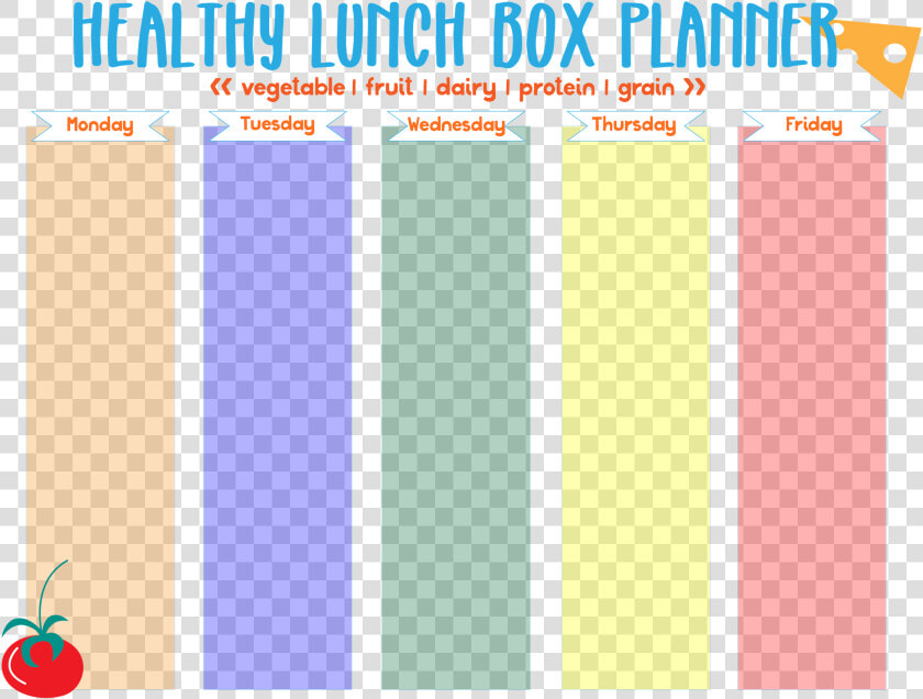 Free Printable Lunch Box Planner  HD Png DownloadTransparent PNG