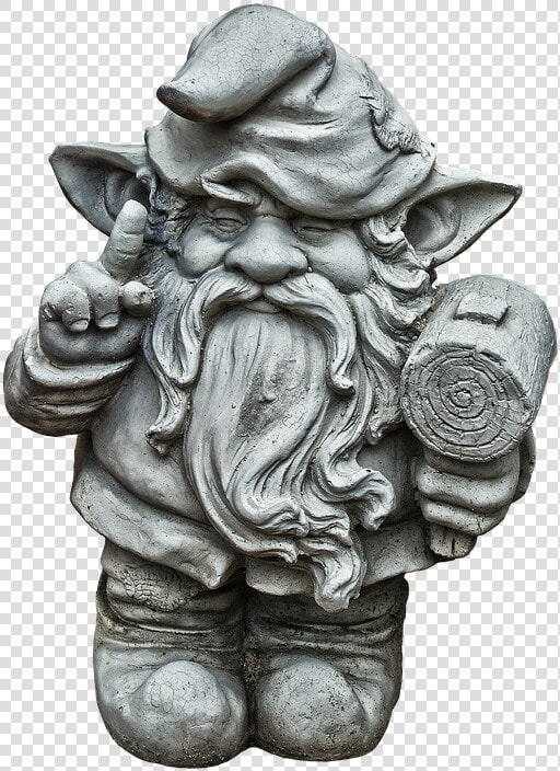 Figure  Dwarf  Gnome  Face  Ceramic  Sculpture   Gnome Statue Transparent  HD Png DownloadTransparent PNG