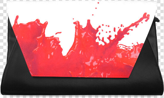 Glossy Red Paint Splash Clutch Bag   Shoe  HD Png DownloadTransparent PNG