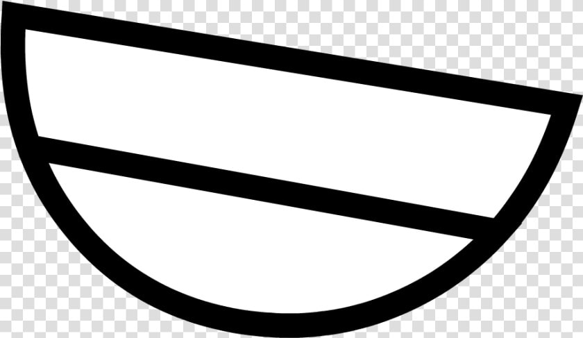 Transparent Closed Book Clipart Black And White   Closed Bfdi Mouth  HD Png DownloadTransparent PNG
