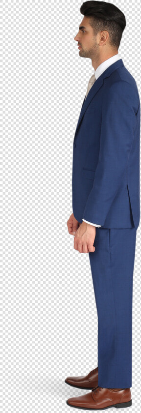 Cobalt Blue Notch Lapel Suit  HD Png DownloadTransparent PNG