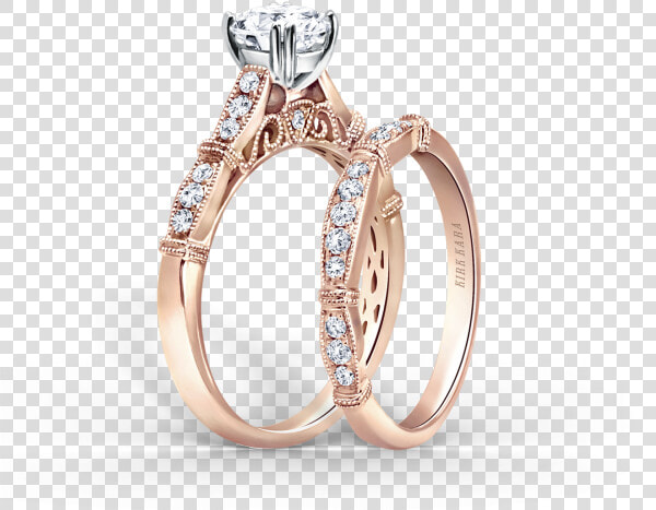 Stella 18k Rose Gold Engagement Ring Image 2 D   Ring  HD Png DownloadTransparent PNG