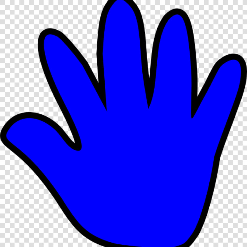 Free Handprint Clipart Free Handprint Clipart Child   Blue Child Hand Clip Art  HD Png DownloadTransparent PNG