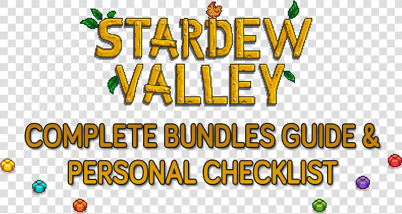 »stardew Valley Bundles Complete Guide  amp  Checklist»   Stardew Valley Seasons Checklist  HD Png DownloadTransparent PNG