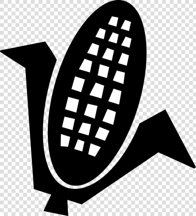 Vector Illustration Of Corn Husk Cob Of Corn   Emblem  HD Png DownloadTransparent PNG