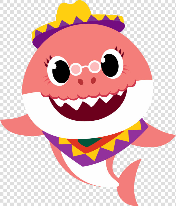 Grandma Shark Png  Vovó Shark  Oma Hai  Tiburón Abuela   Baby Shark Png  Transparent PngTransparent PNG