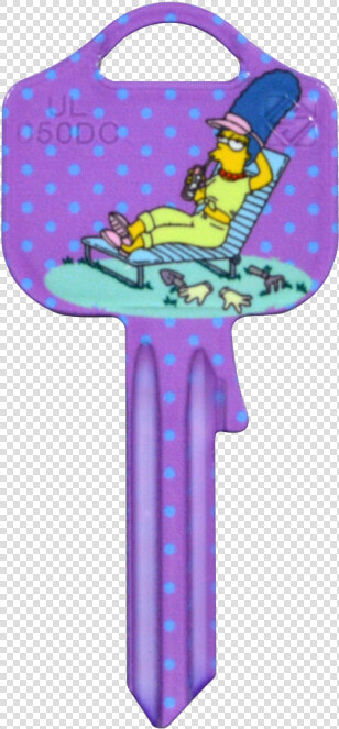 Silca Ulo50l 5 Pin Novelty Marge Deck Chair Simpsons   Bag  HD Png DownloadTransparent PNG