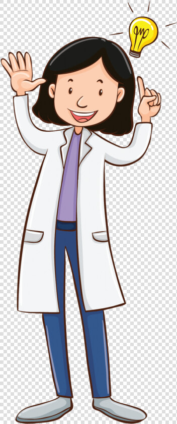 Girl Chemist   Chemist Student Cartoon  HD Png DownloadTransparent PNG