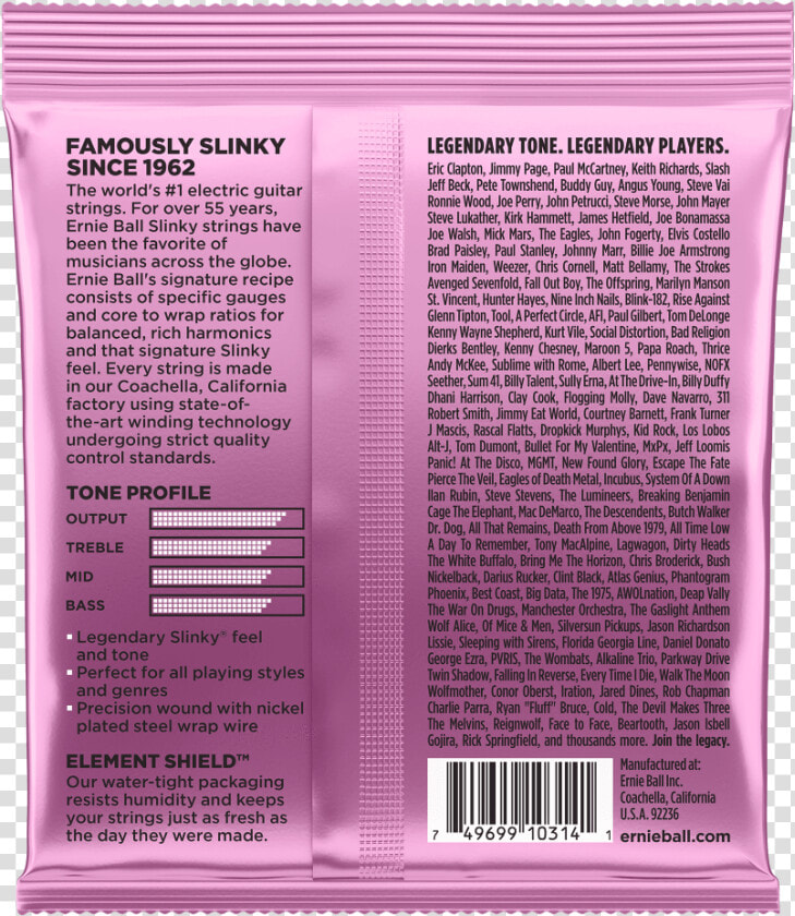 Ernie Ball Primo Slinky  HD Png DownloadTransparent PNG