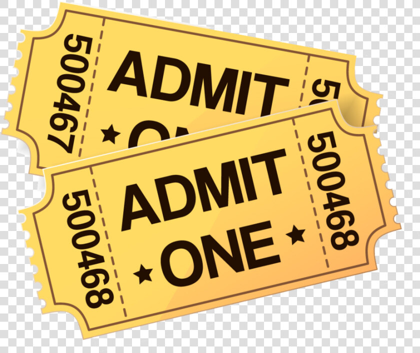 Cinema Ticket Film Clip Art   Admit One Tickets Clipart  HD Png DownloadTransparent PNG
