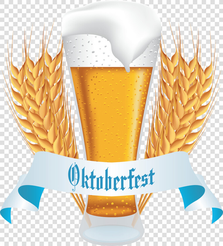 Oktoberfest Beer With Wheat Banner Png Clipart Image  Transparent PngTransparent PNG