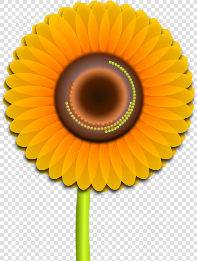 Sun Flower Clipart  Vector Clip Art Online  Royalty   Hoa Huong Duong Vector  HD Png DownloadTransparent PNG