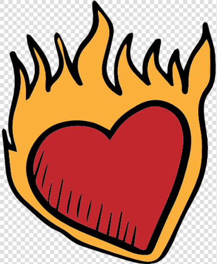  heart  fire  dark  broken  heart  emoji  crown  circle   Heart  HD Png DownloadTransparent PNG