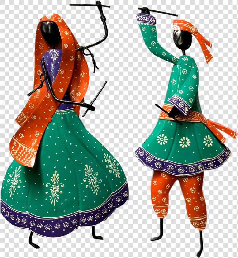 Couple Folk Dance Wall Hanging Green Multi Color   Illustration  HD Png DownloadTransparent PNG