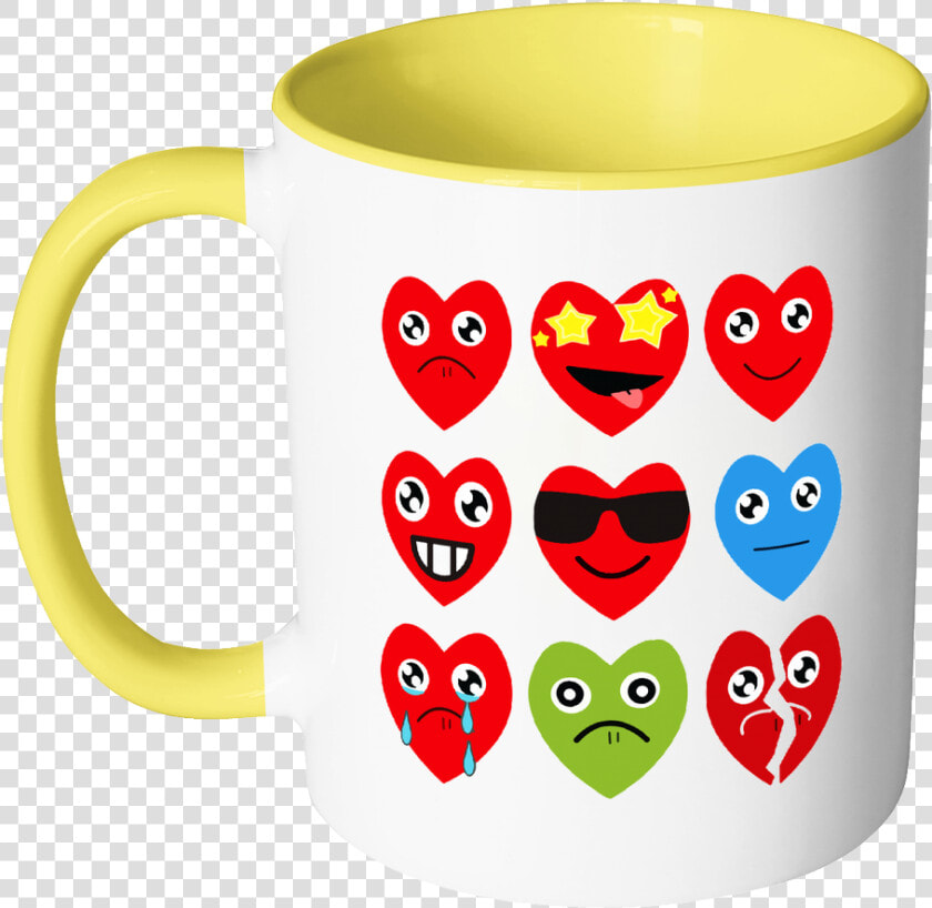 Heart Emojis Gift For Valentine S Day Mugs Accent Mug   Mug For Vet Student  HD Png DownloadTransparent PNG