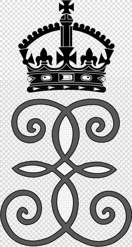 Queen Crown Royal Vector Clipart Transparent Png   Queen Elizabeth Royal Monogram  Png DownloadTransparent PNG