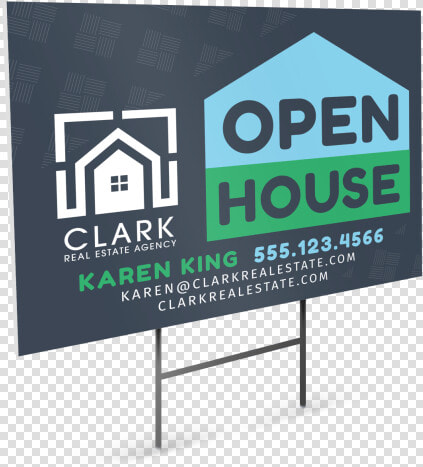 Real Estate Open House Yard Sign Template Preview   Banner  HD Png DownloadTransparent PNG