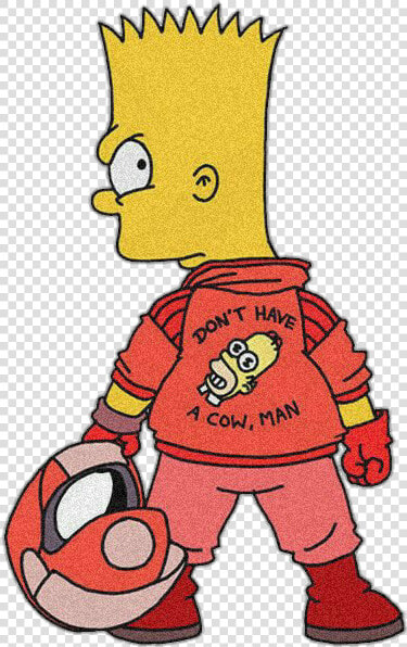  bart  simpson  simpsons  cartoon  aesthetic  red  tumblr   Bart Simpsons  HD Png DownloadTransparent PNG