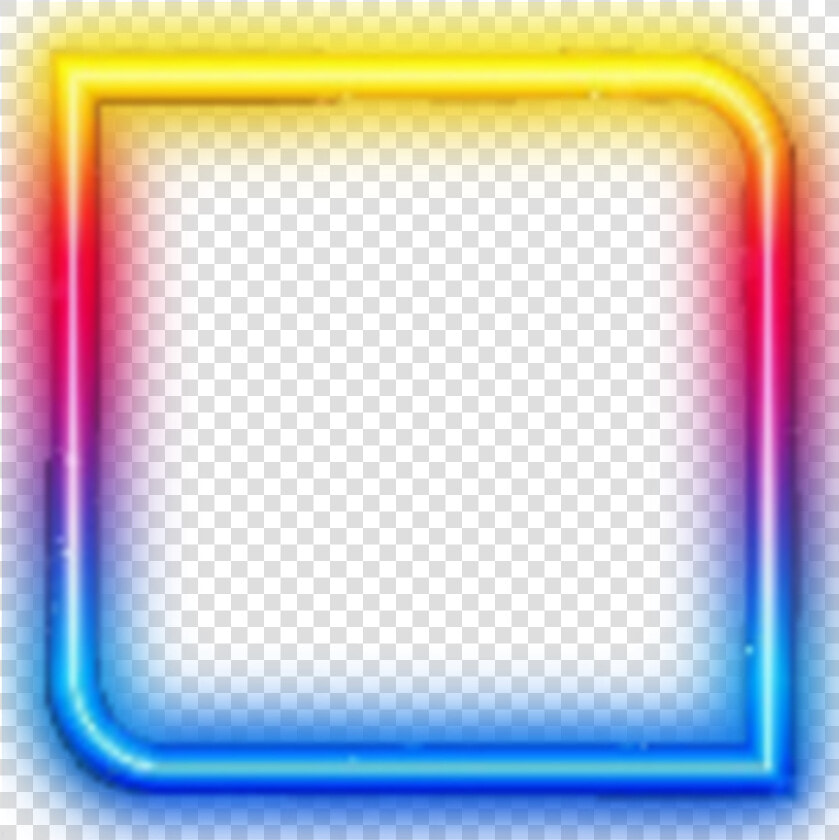  ftestickers  frame  borders  square  neon  luminous   Majorelle Blue  HD Png DownloadTransparent PNG