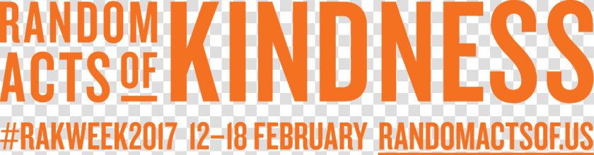 Rakweek Logo Lockup Landscape Cmyk Orange   Acts Of Kindness Logo  HD Png DownloadTransparent PNG