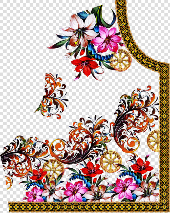 Digital Ladies Dress Pattern  Textile Design Png  Print   Illustration  Transparent PngTransparent PNG