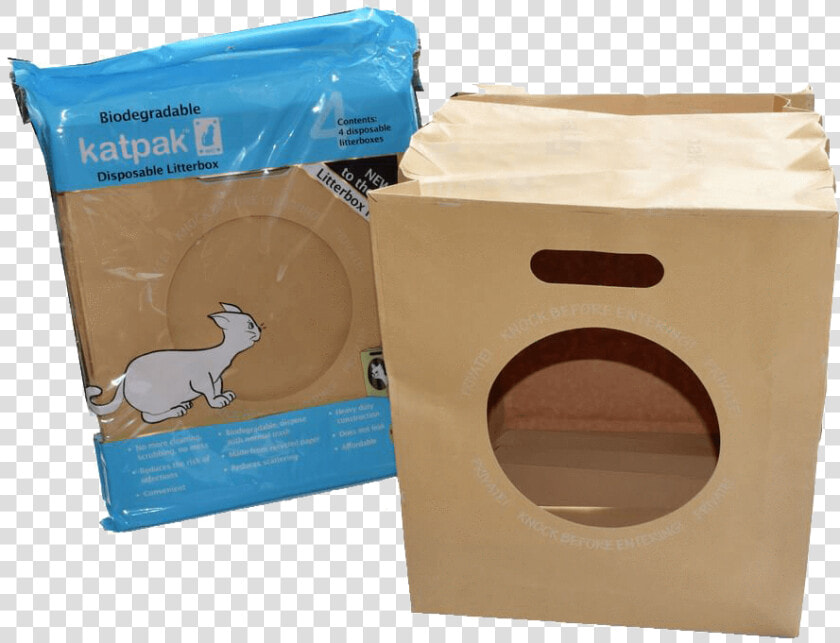 Katpak Biodegradable Litter Box   Disposable Litter Box  HD Png DownloadTransparent PNG