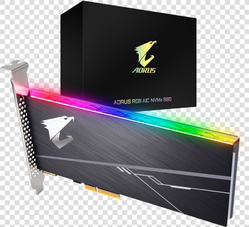 Aorus Rgb Aic Nvme Ssd 512gb  HD Png DownloadTransparent PNG