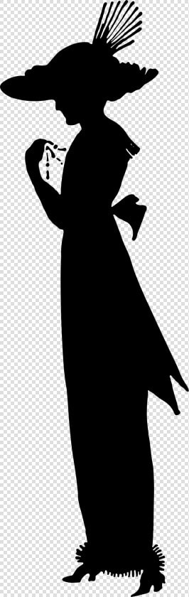 1911 Fashion Silhouette Clip Arts   Woman Hat Silhouette Png  Transparent PngTransparent PNG