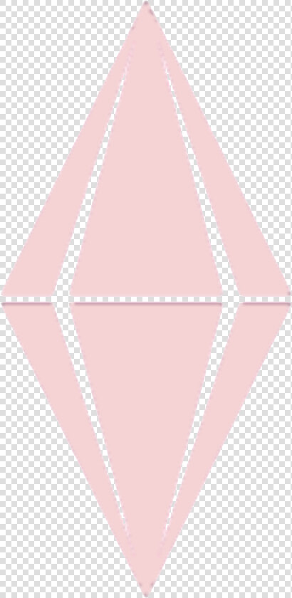  sims  plumbob  pastelplumbob  pastel  pink   Triangle  HD Png DownloadTransparent PNG