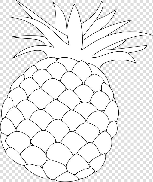 Pineapple  Outline  Food  Fruit  Health  Hawaii  Sweet   Pine Apple Outline Draw  HD Png DownloadTransparent PNG
