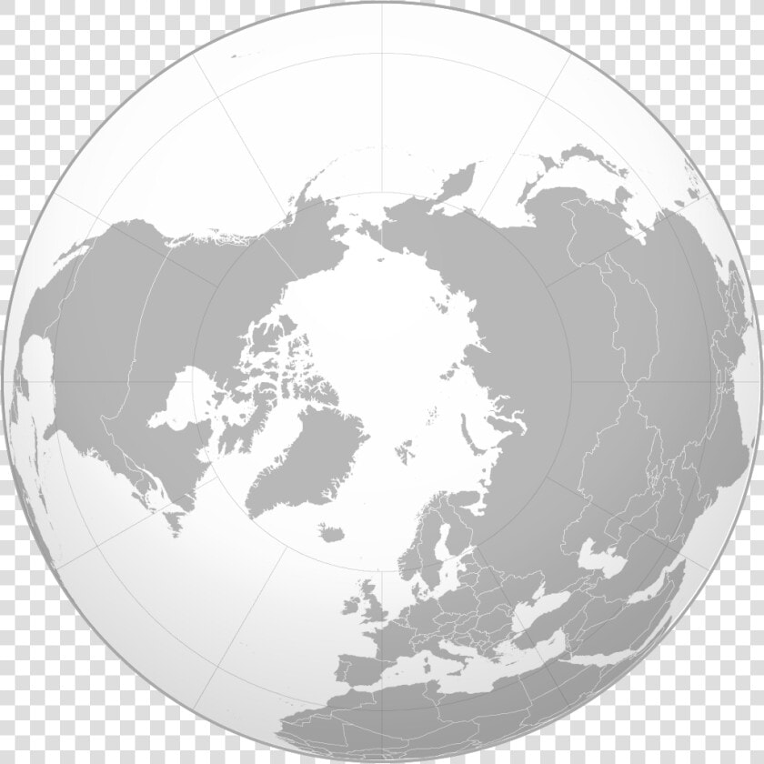 North Pole Orthographic Projection  HD Png DownloadTransparent PNG