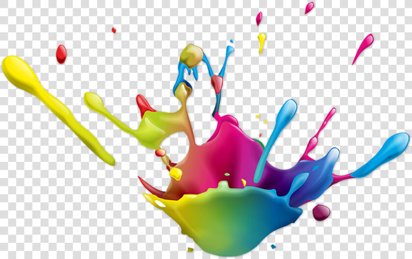 Spash Of Colour   3d Paint Splash Vector  HD Png DownloadTransparent PNG