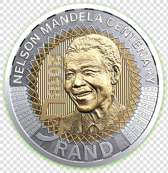 Nelson Mandela Commemorative R5 Coin   Nelson Mandela R5 Coin 2018  HD Png DownloadTransparent PNG