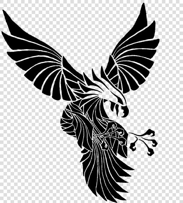 Eagle Tattoo Transparent Background Png   Tribal Eagle Designs Tattoo  Png DownloadTransparent PNG