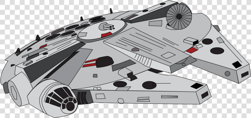 Millennium Falcon By Ejlightning007arts   Star Wars Millennium Falcon Cartoon  HD Png DownloadTransparent PNG