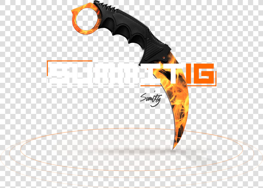 Transparent Csgo Knife Png   Summit1g Karambit Knife  Png DownloadTransparent PNG