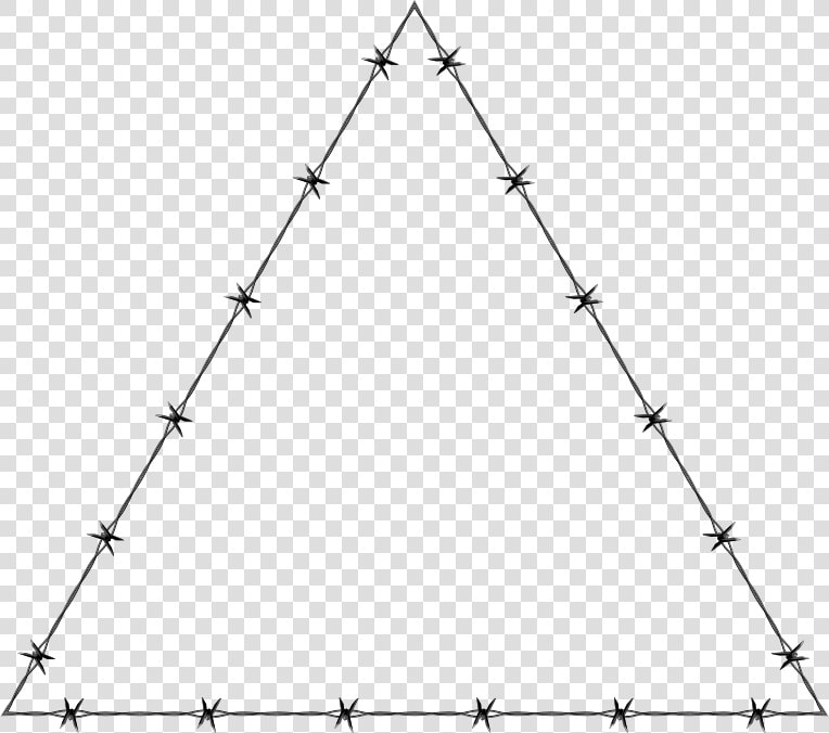Barbed Wire Heart Clipart Icon Png   Barbed Wire Triangle Transparent  Png DownloadTransparent PNG