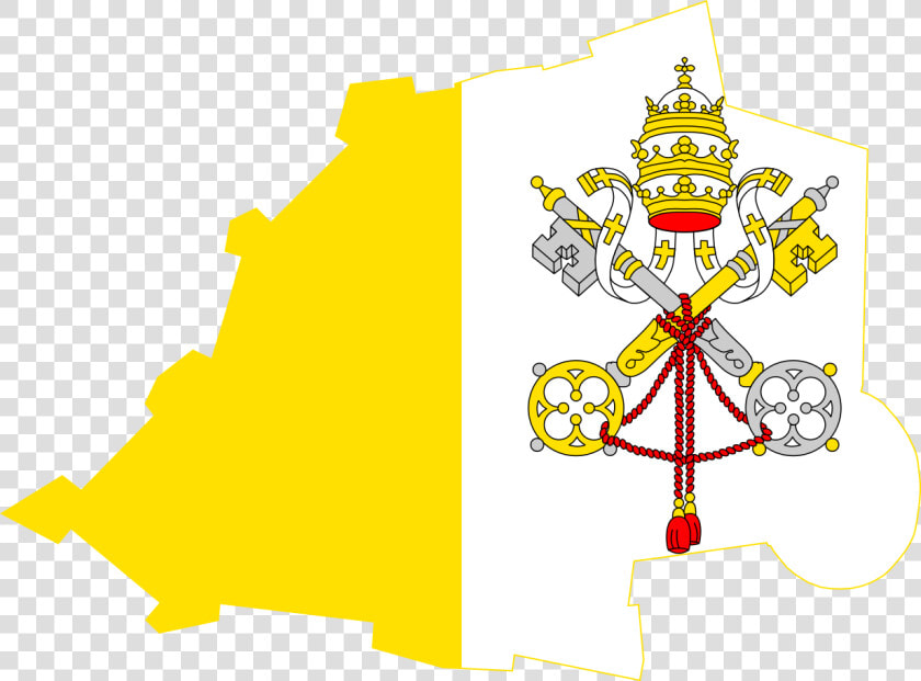 Vatican City Flag Map  HD Png DownloadTransparent PNG