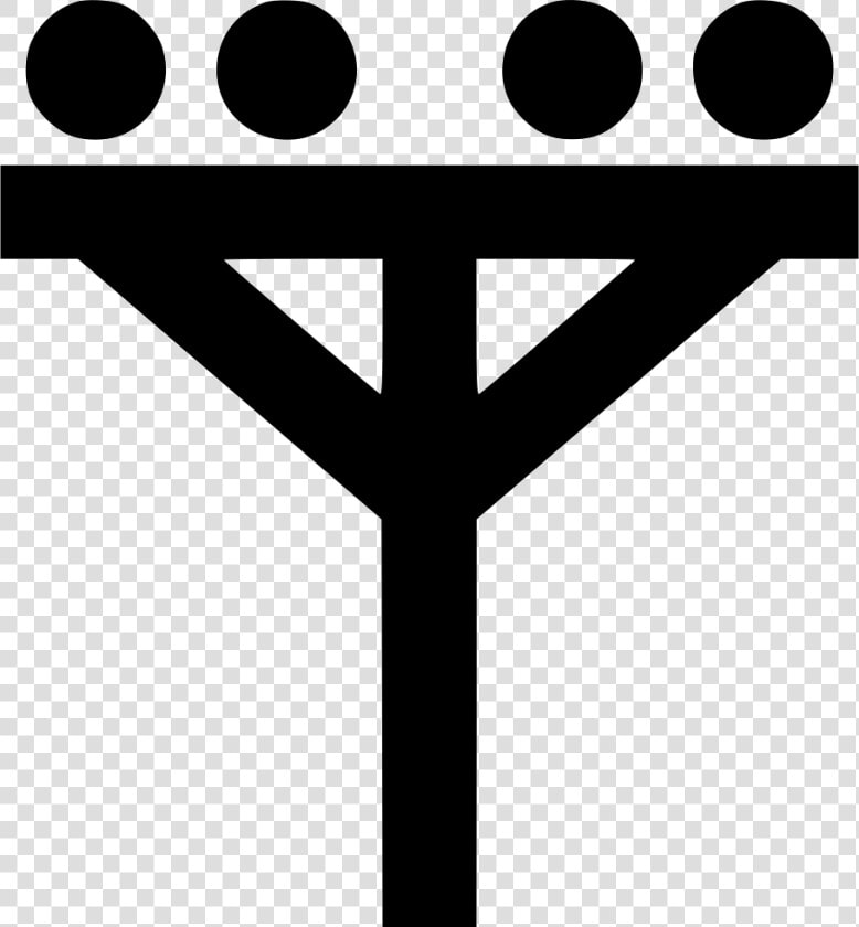 Pole Vector Svg Svg Black And White Stock   Electric Pole Icon Png  Transparent PngTransparent PNG