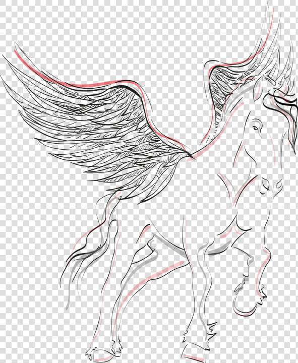 Pegasus  Horse  Wing  Winged Horse  Mystical  Black   Kolorowanka Pegaz Do Druku  HD Png DownloadTransparent PNG