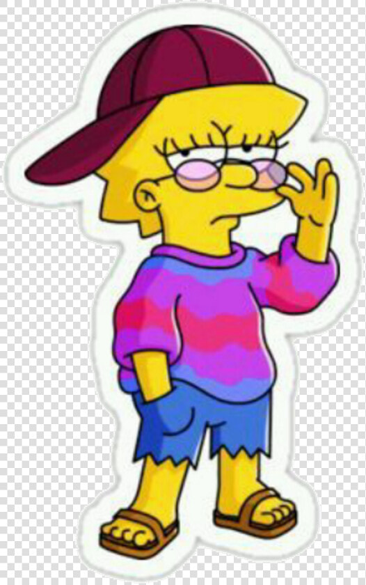 Redbubble Stickers Lisa Simpson  HD Png DownloadTransparent PNG