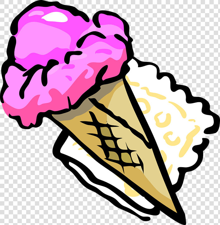 Ice Cream Scoop Clipart   Ice Cream Clipart Black And White Free  HD Png DownloadTransparent PNG