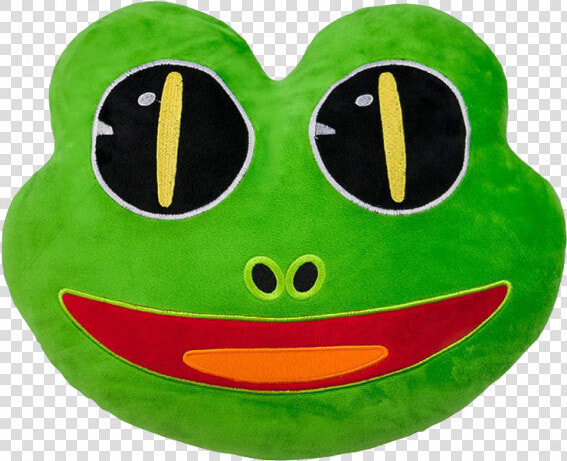 Wholesale Frog Emoji Cushion   Plush  HD Png DownloadTransparent PNG
